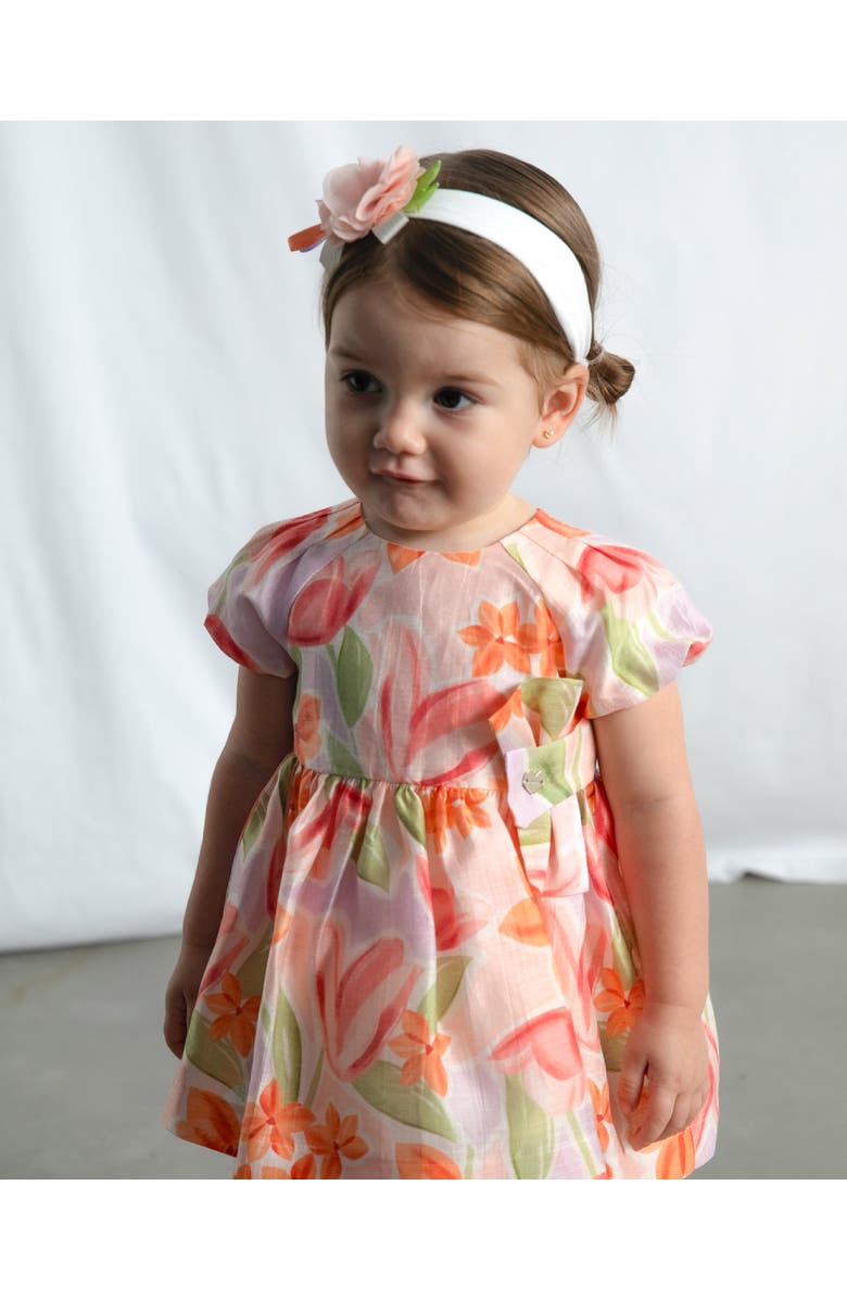 Mayoral Dress With Floral Print, Alternate, color, Lavender