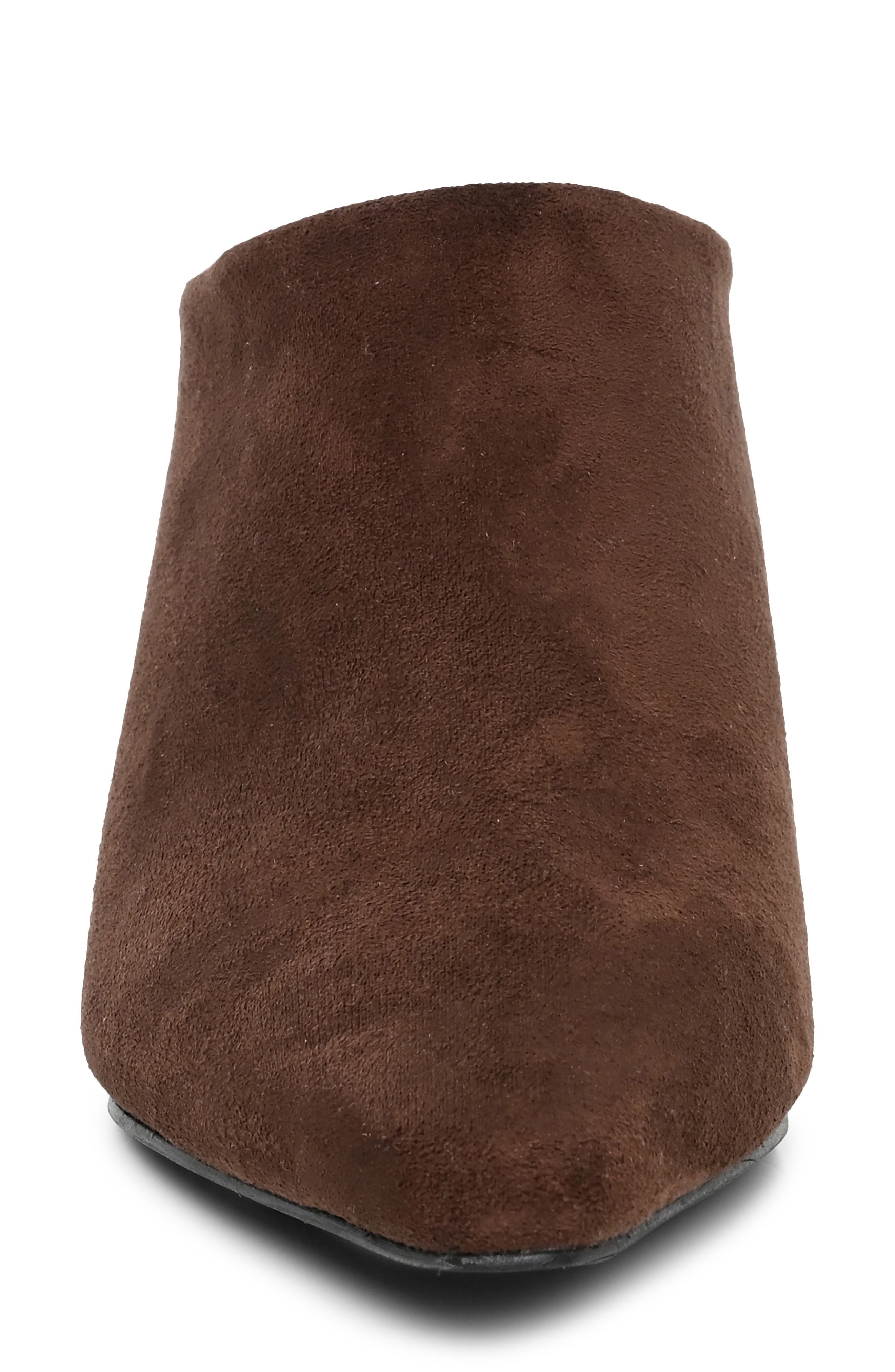 Pointed Toe Mule, Alternate, color, BROWN MICRO