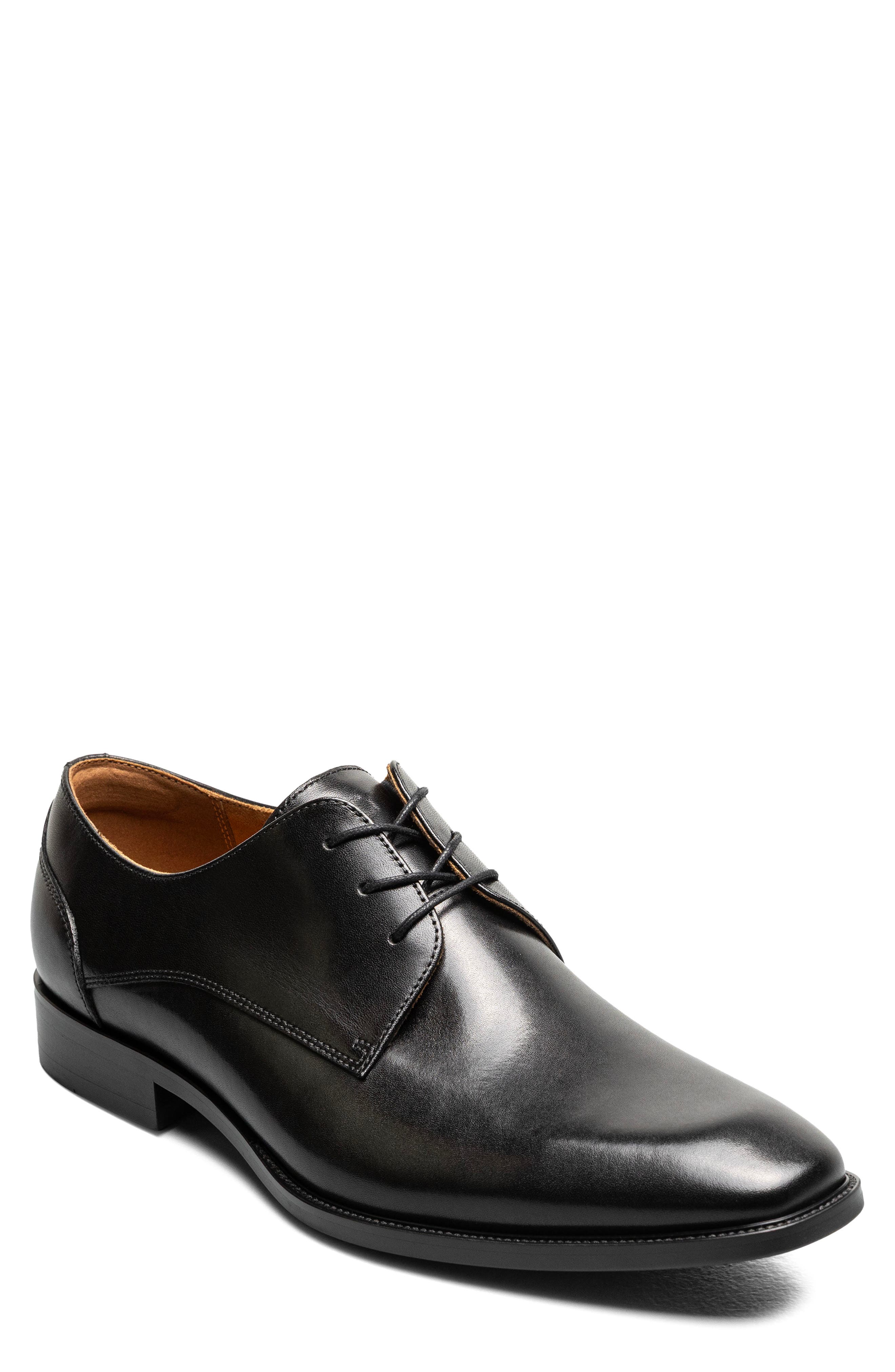 Sorrello Lux Plain Toe Oxford, Main, color, BLACK