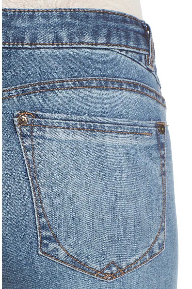 Slim Straight Leg Ankle Jeans (Nordstrom Exclusive), Alternate, color, BLUE
