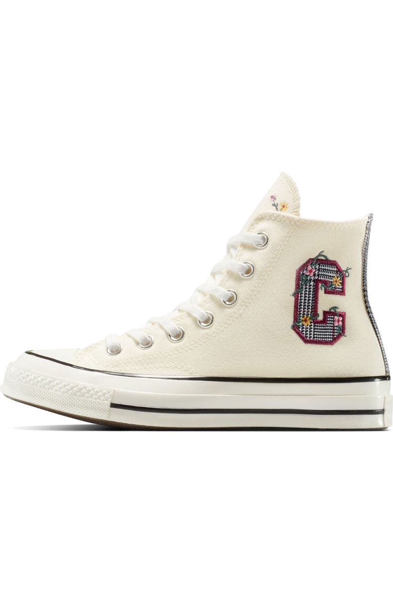 Converse Chuck 70 Floral Canvas High Top Sneaker, Alternate, color, Egret/ Black/ Frozen Acai