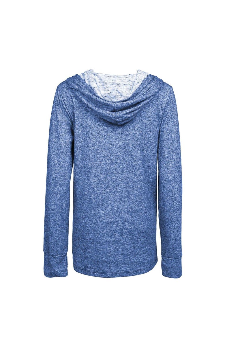 Majestic Threads Women's Majestic Threads Heathered Royal Los Angeles Rams Super Bowl LVI Bound Arrival Slub V-Neck Pullover Hoodie, Alternate, color, 