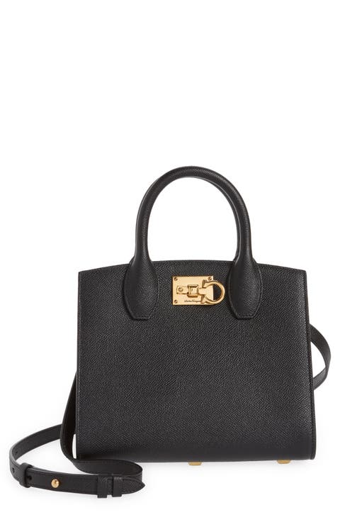 Studio Box Mini Leather Top-Handle Bag