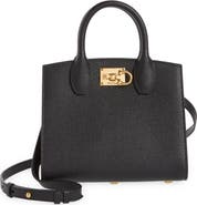 FERRAGAMO Studio Box Mini Leather Top-Handle Bag | Nordstrom