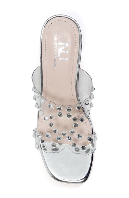 Ninety Union Mika Stud Slide Sandal In Silver