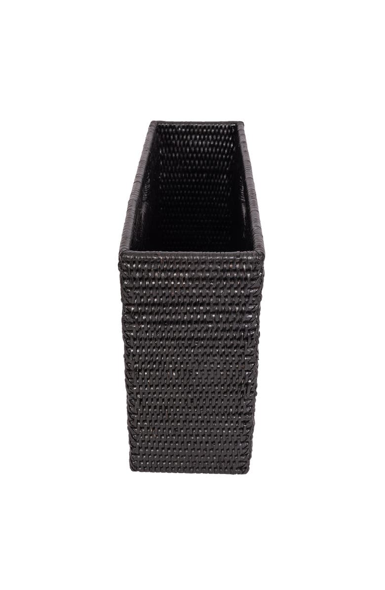 Artifacts Trading Company<sup>™</sup> Artifacts Rattan Rectangular Magazine Holder, Alternate, color, Tudor Black