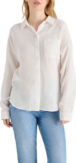 Gauze Button-Up Shirt