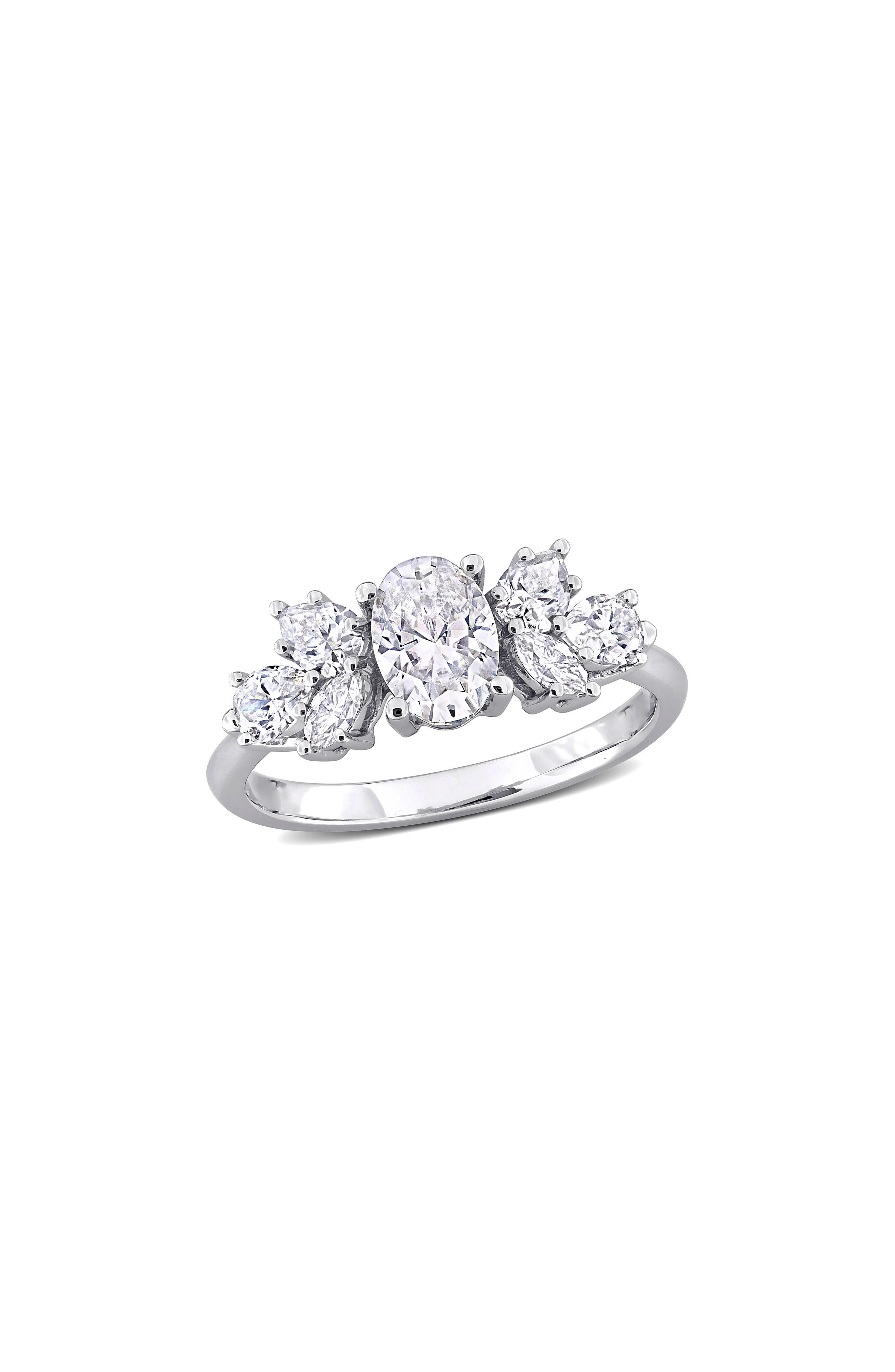 DELMAR Lab-Created Moissanite Engagement Ring
