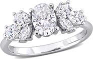 DELMAR Lab-Created Moissanite Engagement Ring