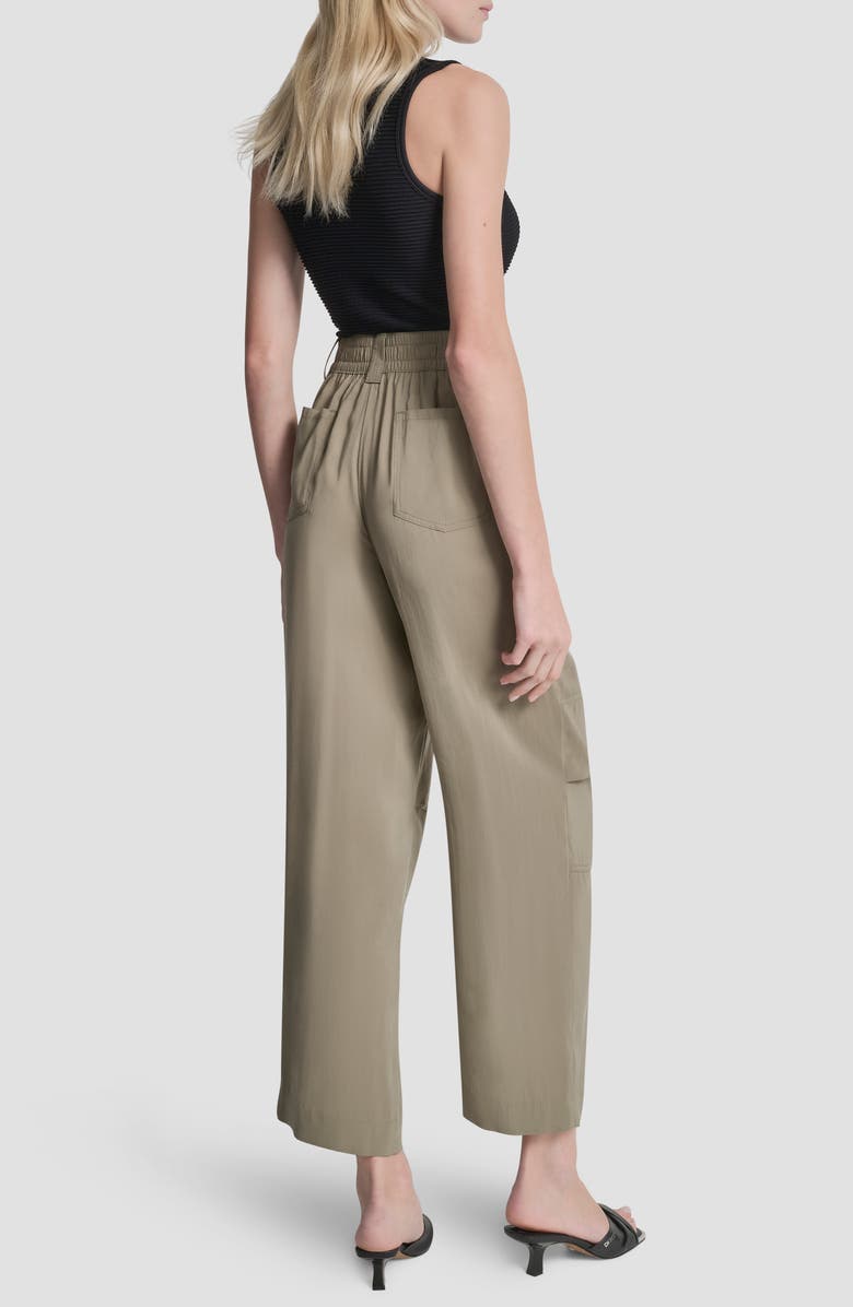 DKNY Fuji Sueded Pants, Alternate, color, Light Fatigue