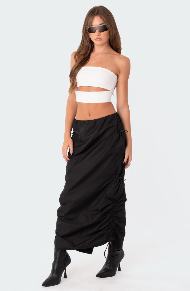 EDIKTED Darcey Front Cutout Tube Top, Alternate, color, White