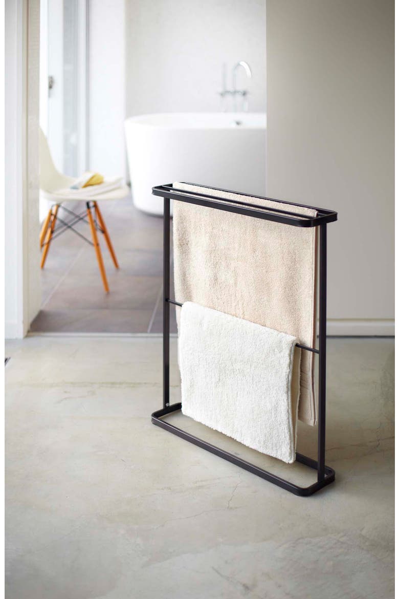 Bath Towel Hanger, Alternate, color, BLACK