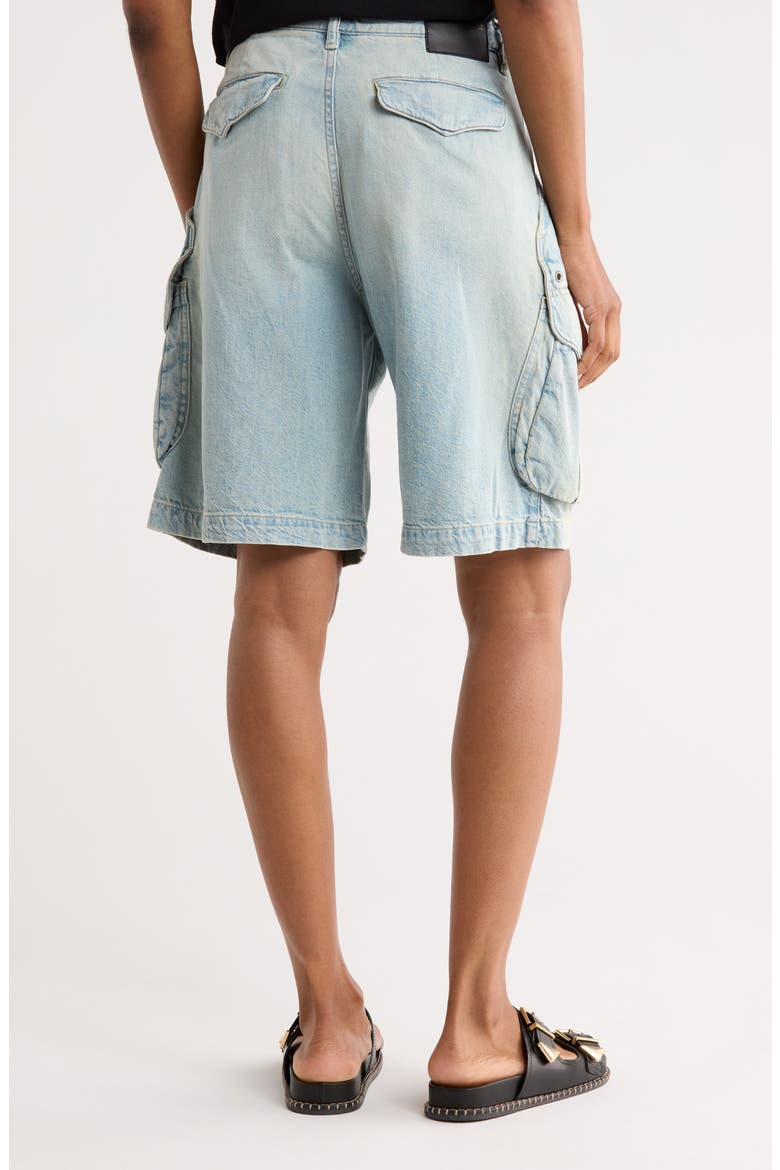 Relaxed Multipocket Denim Shorts, Alternate, color, LENNON BLUE