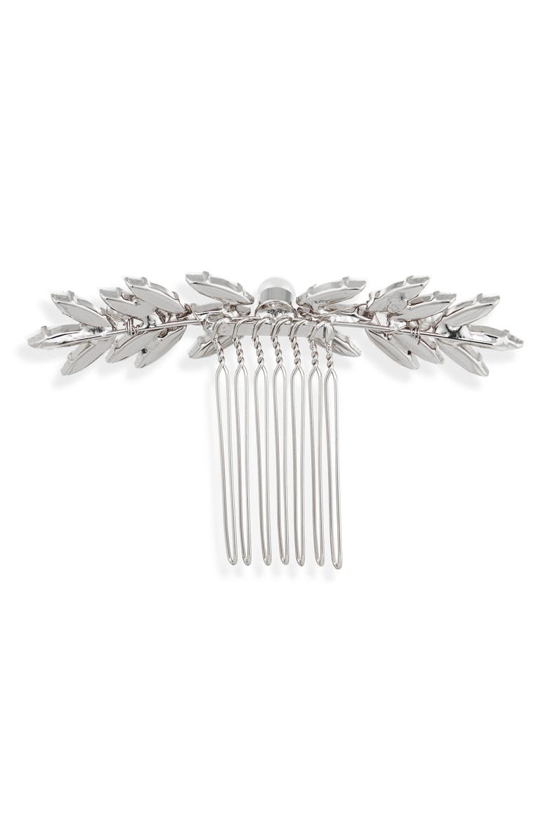 Brides & Hairpins Seira Opal & Faux Pearl Hair Comb, Alternate, color, Silver