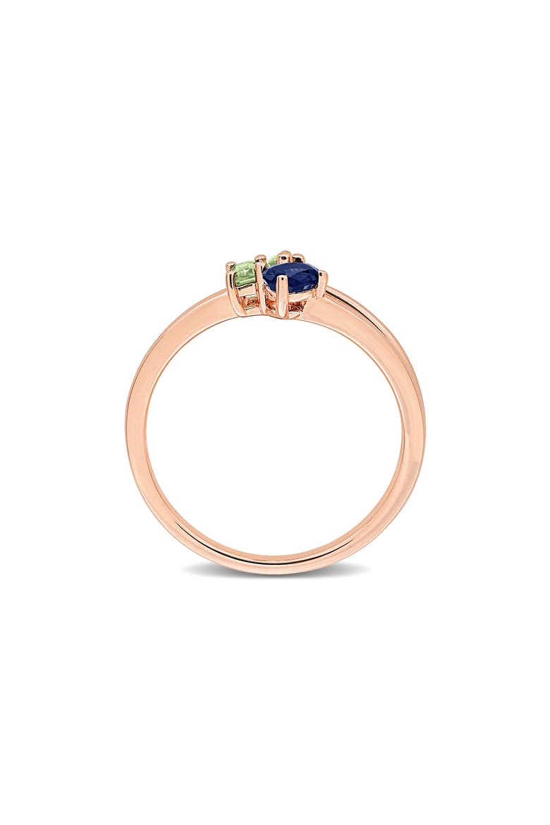 Rose Gold Plated Multi-Shaped Sapphire Ring, Alternate, color, MULTICOLOR