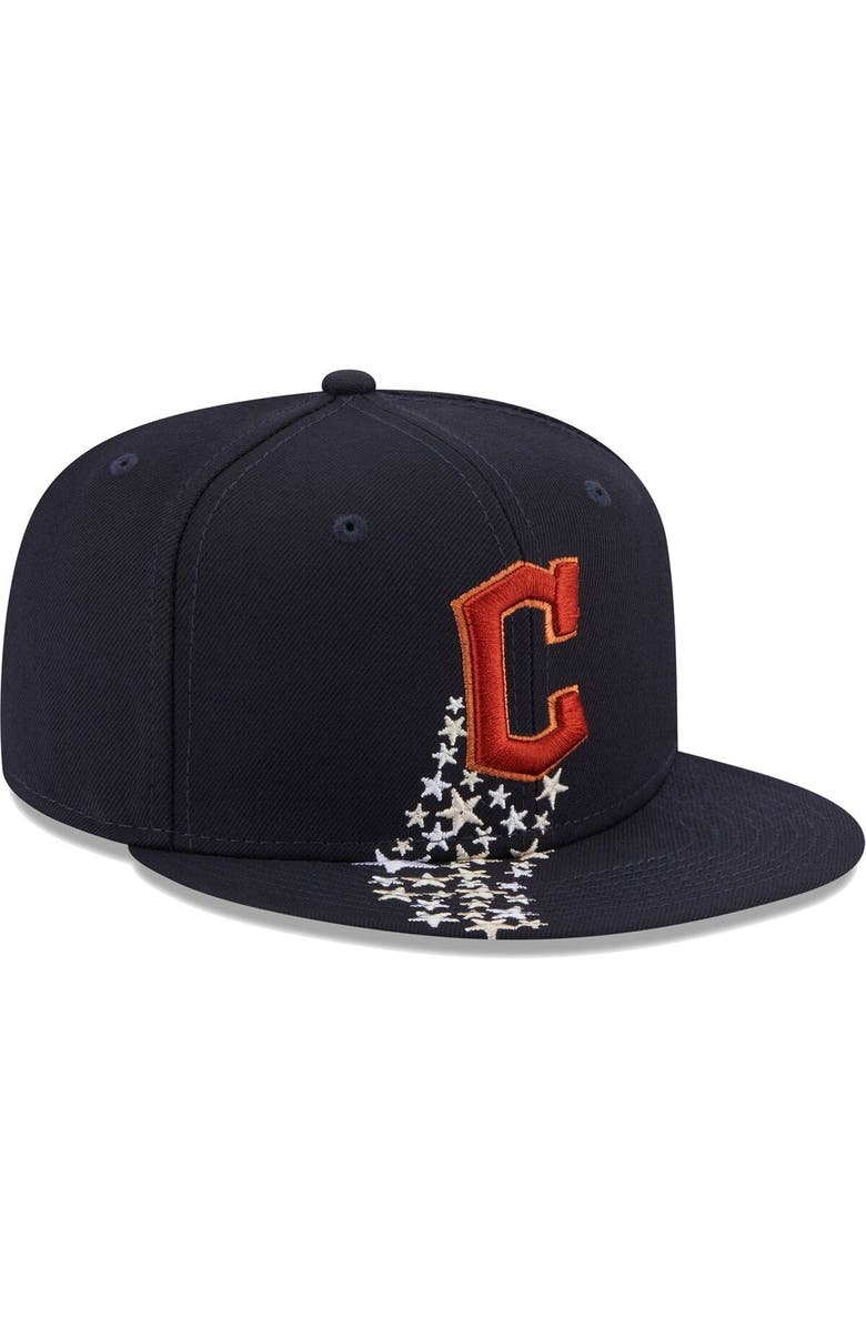 New Era Men's New Era Navy Cleveland Guardians  Meteor 59FIFTY Fitted Hat, Alternate, color, 