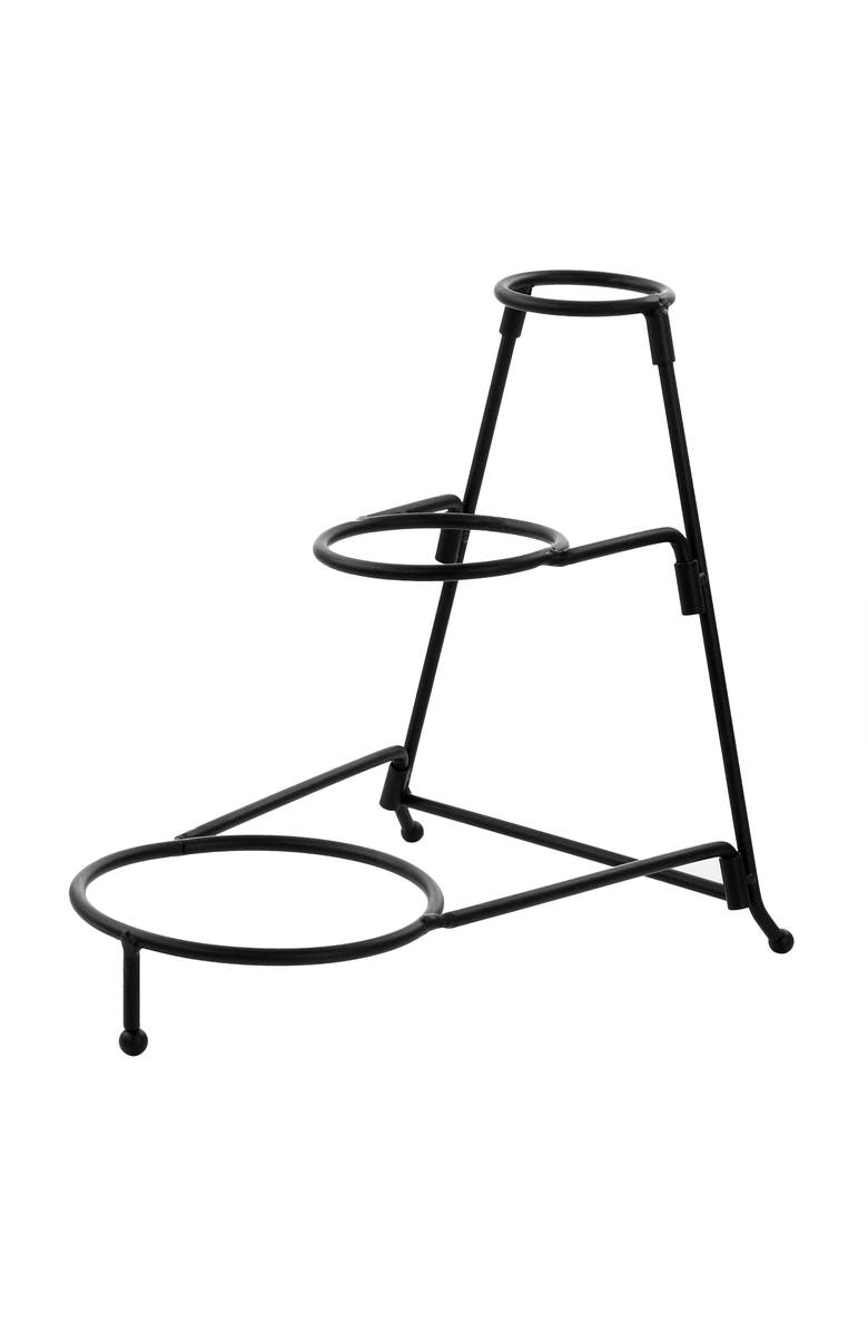 Elama 3 Tier Oval Bowl Porcelain Serveware Set, Alternate, color, White