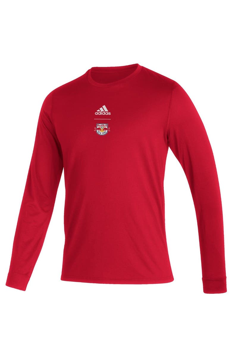 adidas Men's adidas Red New York Red Bulls Club Long Sleeve T-Shirt, Alternate, color, 