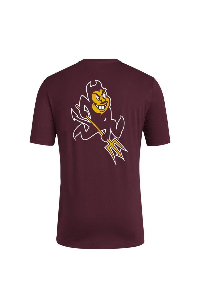 adidas Men's adidas Maroon Arizona State Sun Devils Reverse Retro Baseball 2 Hit T-Shirt, Alternate, color, 
