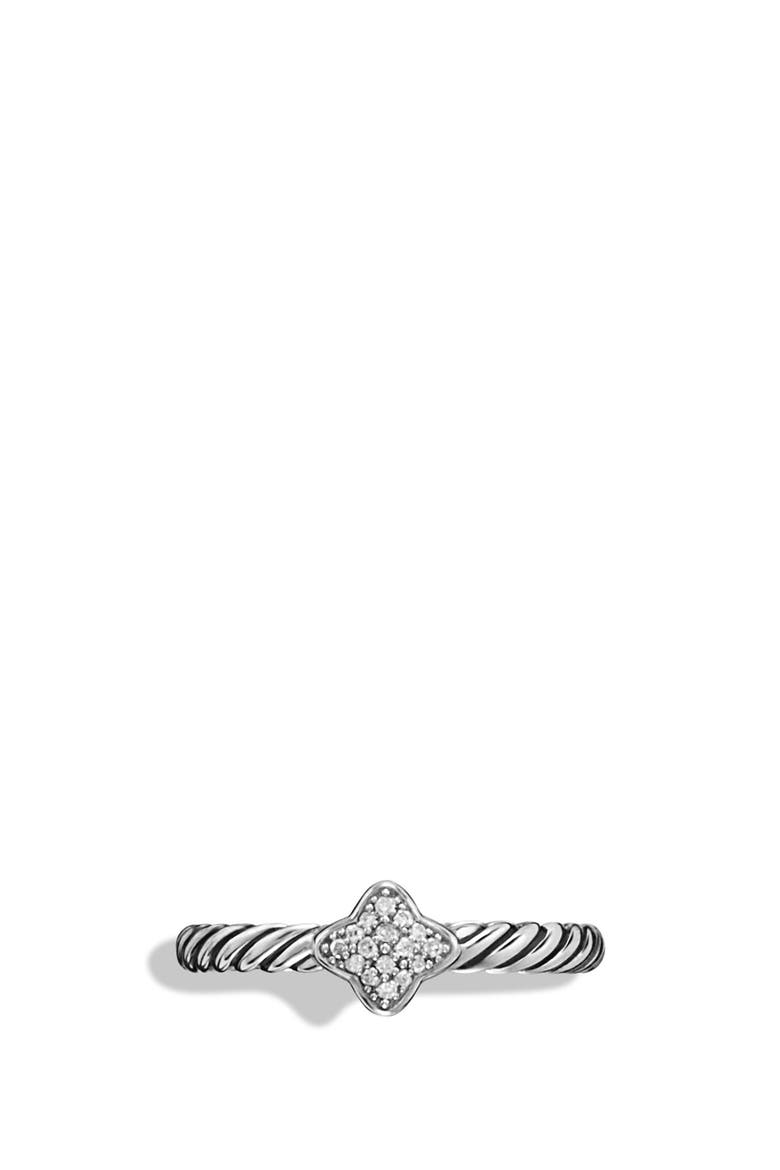 Cable Collectibles Quatrefoil Ring with Diamonds, Alternate, color, DIAMOND