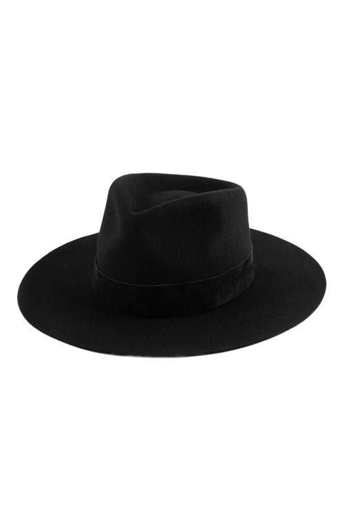 Gigi Pip Miller Classic Fedora Hat in Black 