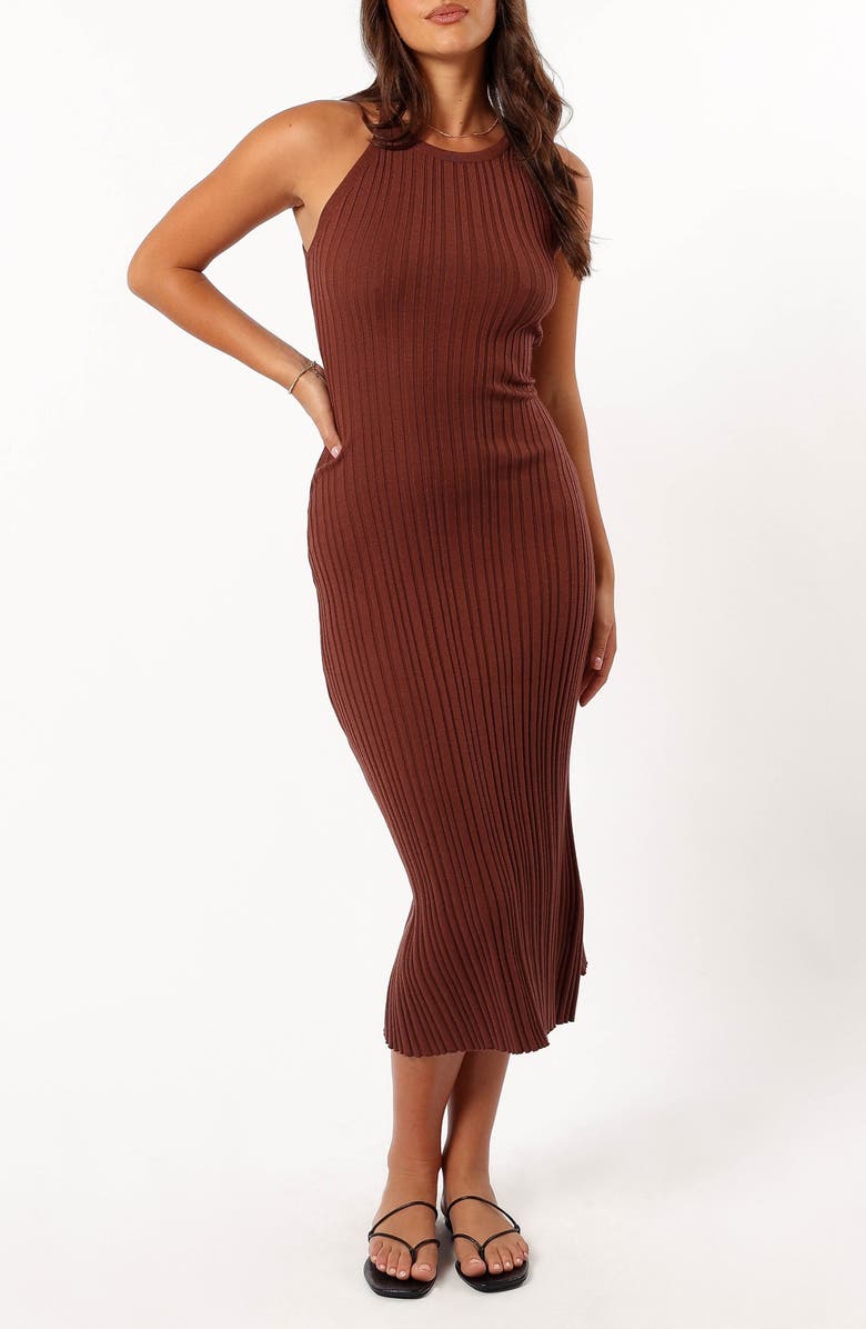 Petal & Pup Brighton Sleeveless Ribbed Sweater Dress, Main, color,