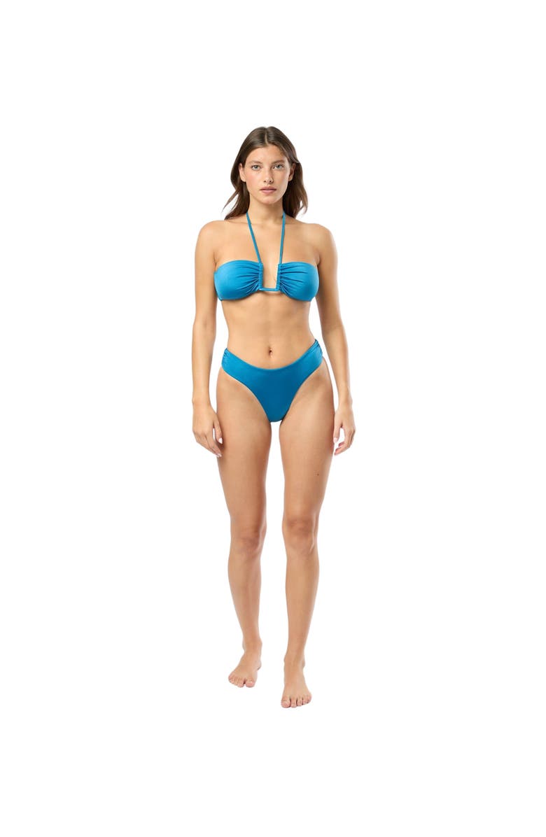 Onia Michela Bikini Top, Alternate, color, Mykonos Blue