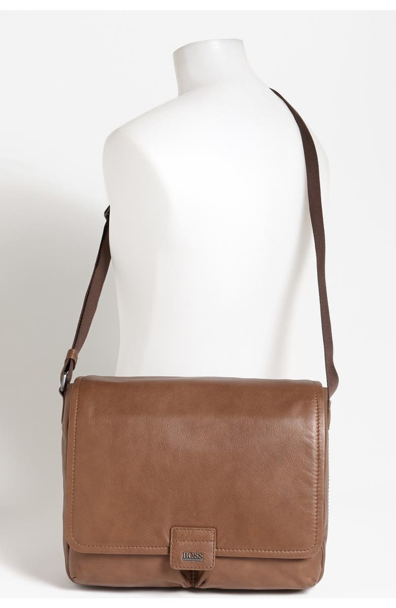 BOSS HUGO BOSS 'Sudit' Leather Messenger Bag, Alternate, color,