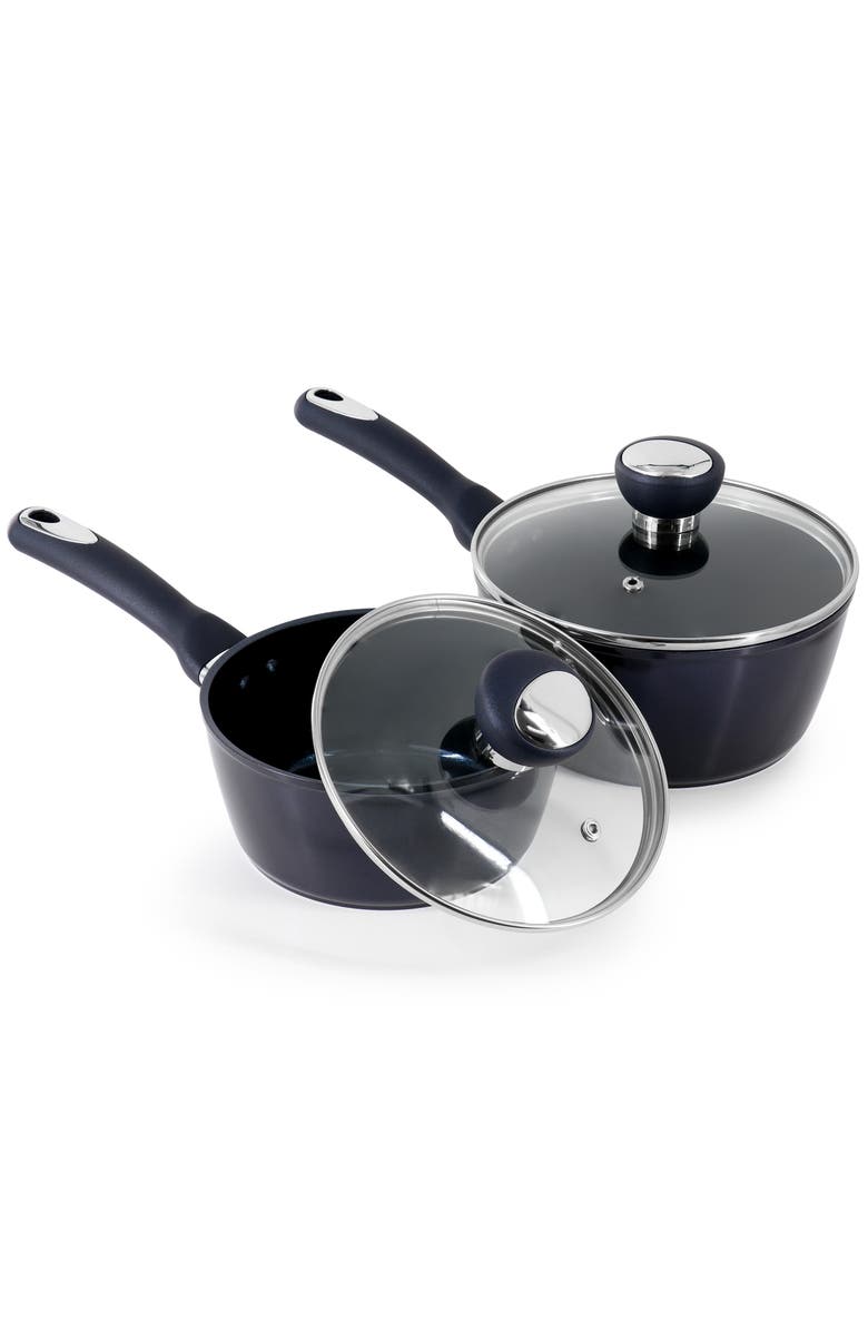 OSTER Hawke 14 Piece Ceramic Nonstick Cookware Set, Alternate, color, Blue