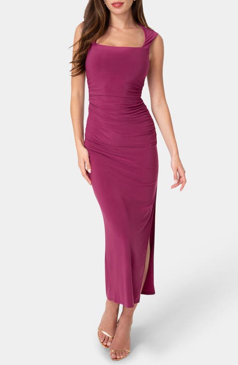 Square Neck Midi Dress