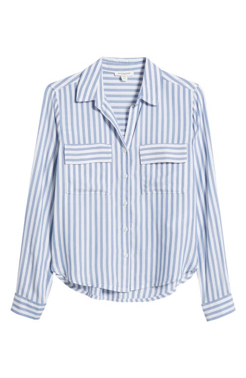 BEACHLUNCHLOUNGE BEACHLUNCHLOUNGE FALLON CROP BUTTON-UP SHIRT 