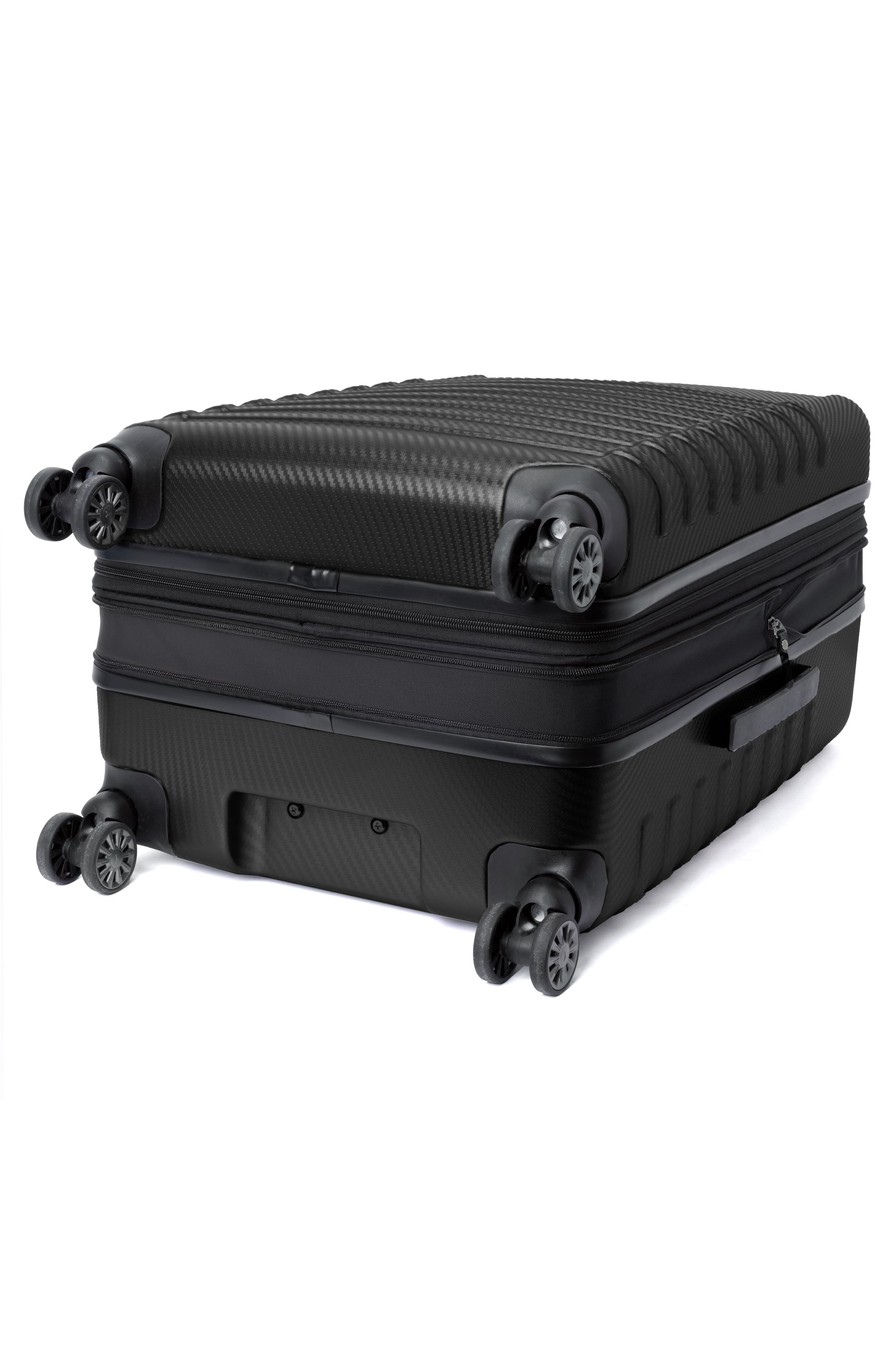 TRAVELPRO Rollmaster<sup>™</sup> Lite 2 24-Inch Expandable Medium Checked Hardside Spinner Luggage, Alternate, color, Black Carbon Fiber