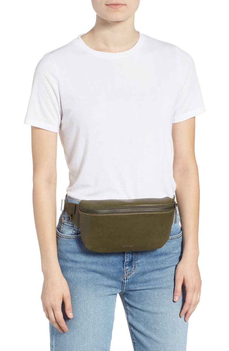 Matt
Nat Vie Faux Leather Belt Bag, Alternate, color, Olive
