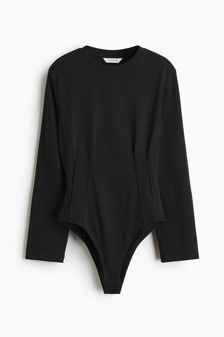 Waisted Body, Alternate, color, Black