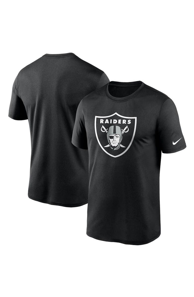 Nike Men's Nike Black Las Vegas Raiders Logo Essential Legend Performance T-Shirt, Main, color, Black