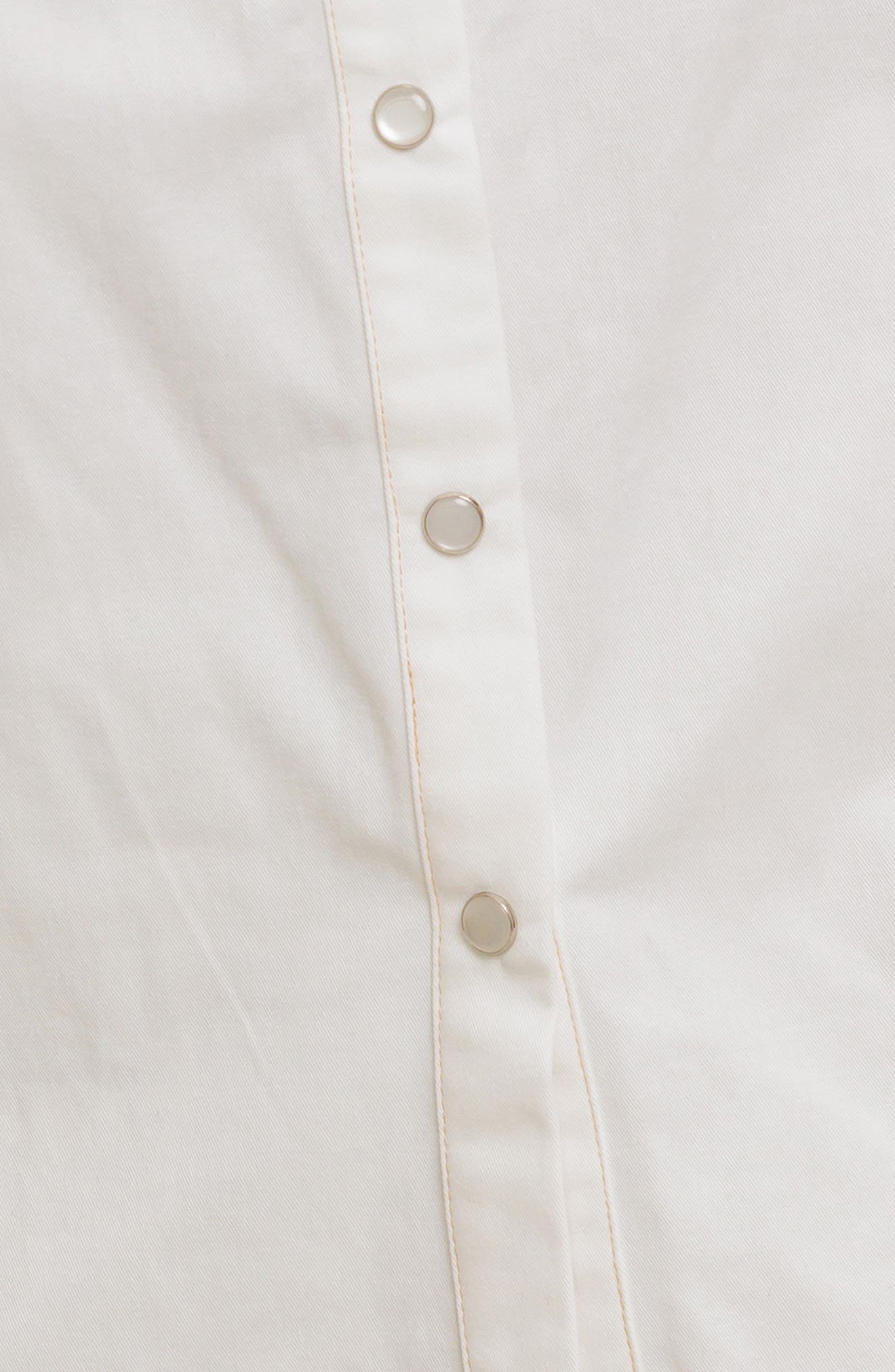 Cotton Denim Button-Up Shirt - image 2