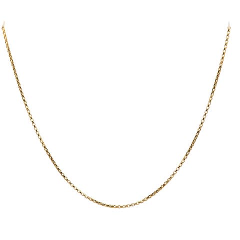 14K Box Link 2mm 20in 5.1g  Chain Necklace