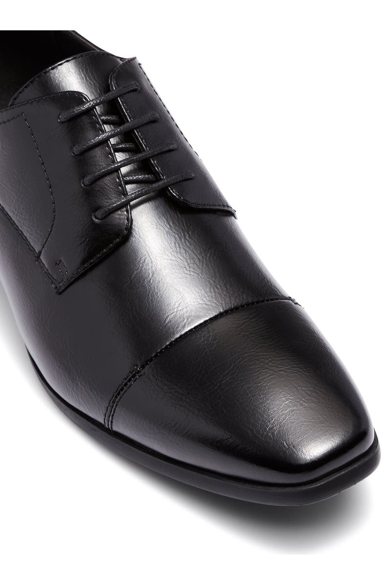 Uncut Perkins Derby Shoe, Main, color, Black Pu