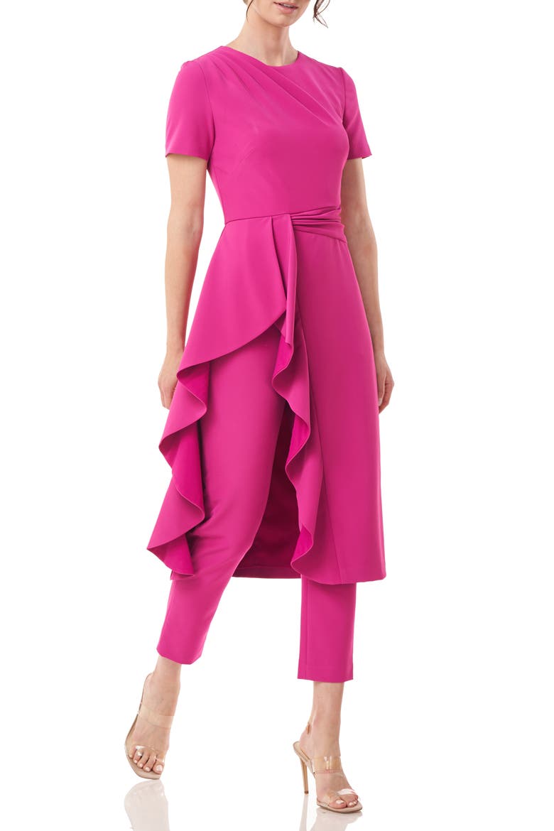 Tricia Ruffle Romper, Alternate, color, VIVID BERRY