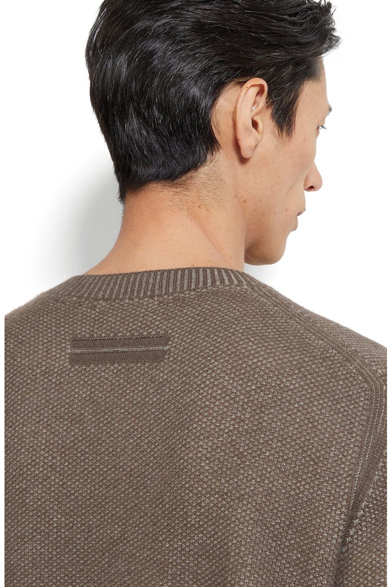 Oasi Seed Stitch Cashmere Sweater, Alternate, color, BROWN