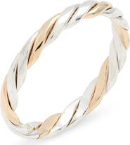Nashelle Mixed Metal Twist Band Ring
