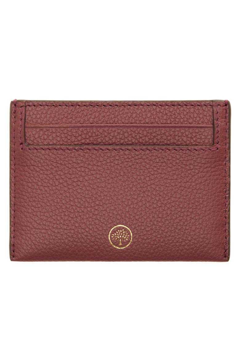 Leather Card Case, Alternate, color, PINK SCRUMPY