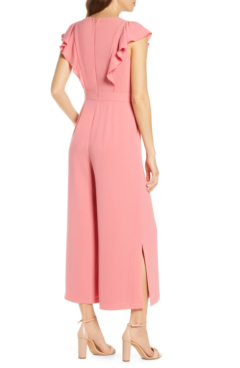 Rachel Parcell Flutter Sleeve Jumpsuit, Alternate, color,