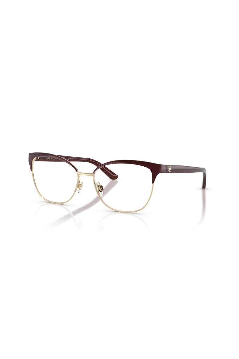 55mm Cat Eye optical glasses, Main, color, Red