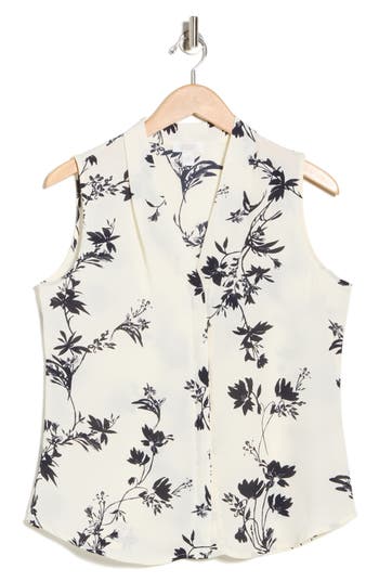 Nordstrom Rack V-neck Sleeveless Woven Shell Top