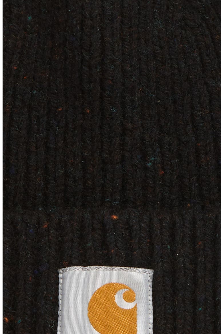 Anglistic Wool & Cotton Cuff Beanie, Alternate, color, SPECKLED BLACK