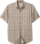 Tommy Bahama Coconut Point Coastal Cool Geo IslandZone® Short Sleeve Button-Up Shirt