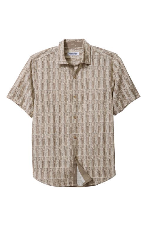 Tommy Bahama Coconut Point Coastal Cool Geo Islandzone® Short Sleeve Button-up Shirt