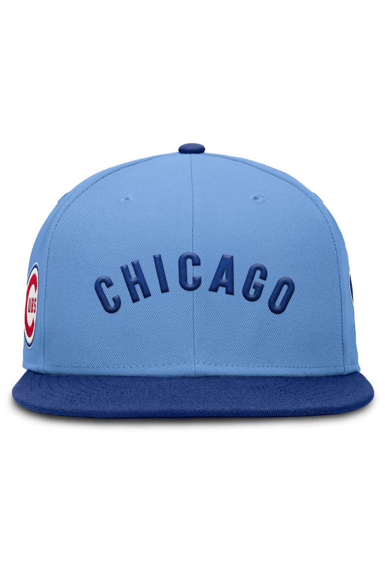 Men's Nike Light Blue Chicago Cubs True Performance Fitted Hat, Alternate, color, Light Blue