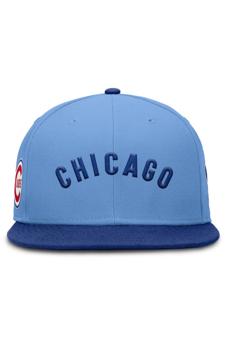 Nike Men's Nike Light Blue Chicago Cubs True Performance Fitted Hat, Alternate, color, Light Blue